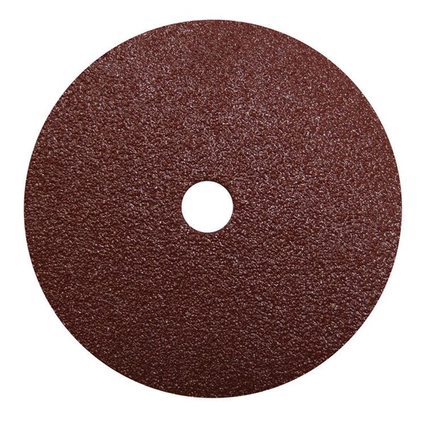 Century Drill And Tool Resin Fiber Disc 7" Diameter 36 Grit 7/8" Arbor 25 000 Safe Rpm 75101
